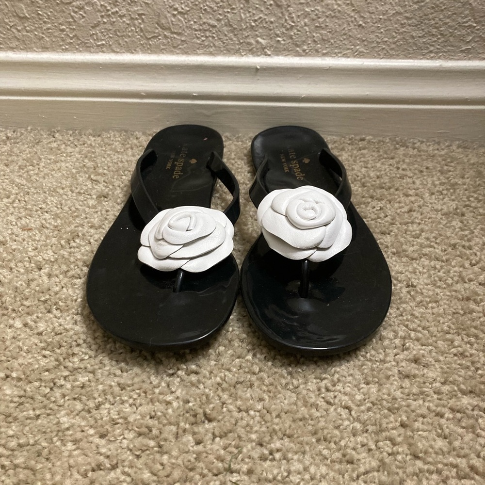 Black Kate Spade gelly sandals!!!